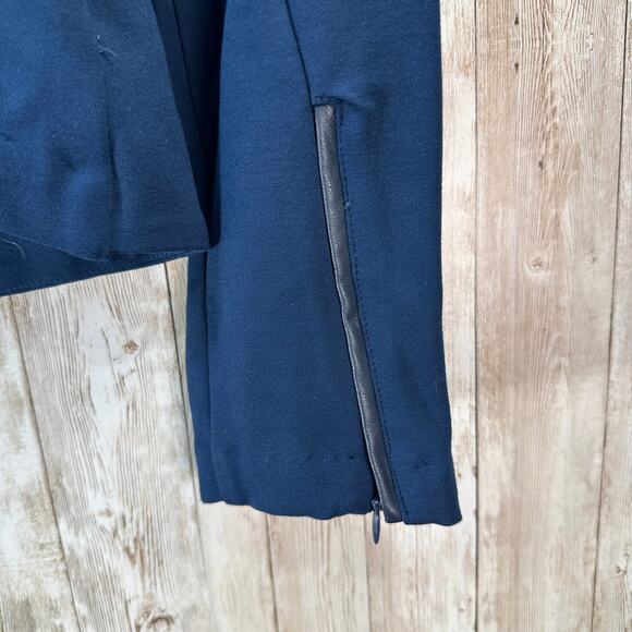 Tart‎ NEW Blazer Jacket Womens M Dark Teal Blue Zip Pockets Open Front Corpcore - Picture 5 of 9